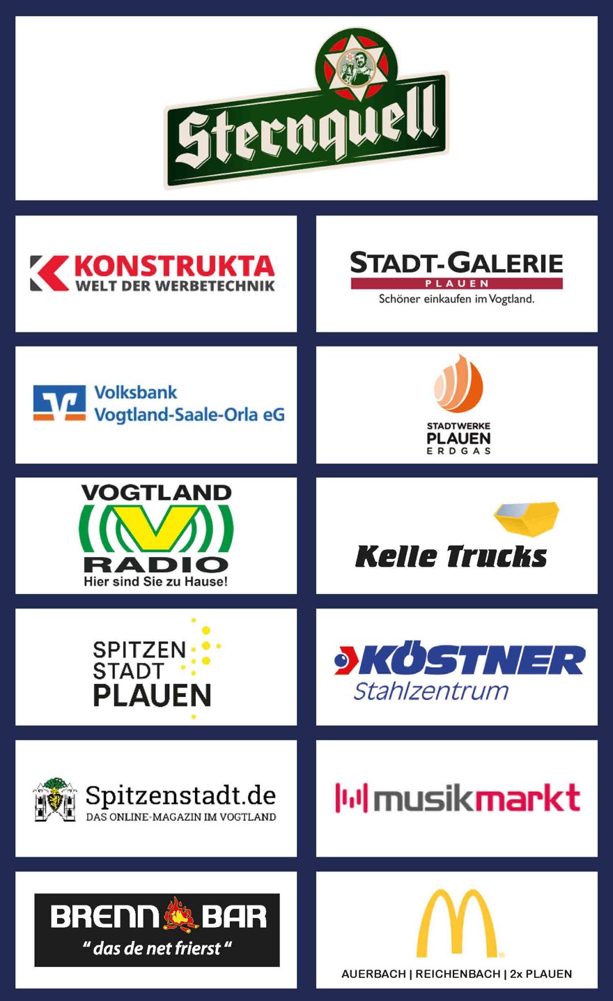 Sponsorenwand Plauener Herbst 2022