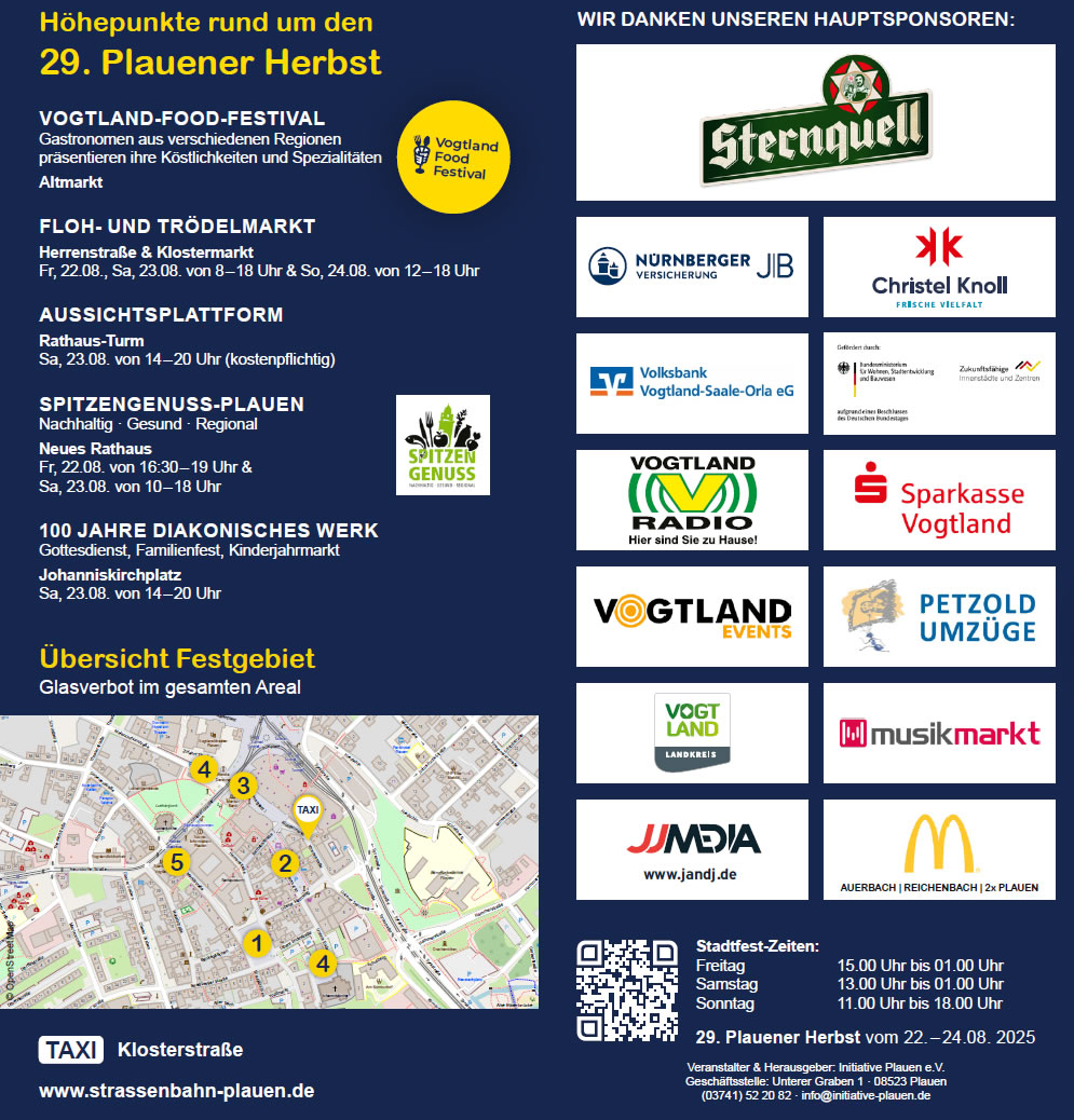 Plauener Herbst 2025 Programm